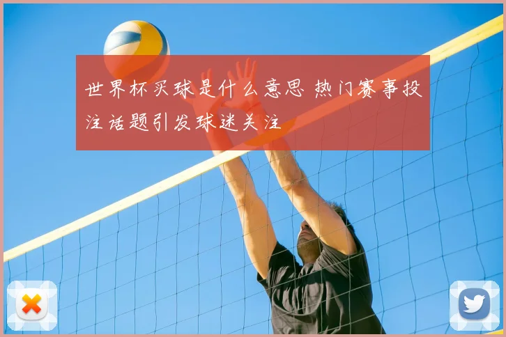 世界杯买球是什么意思 热门赛事投注话题引发球迷关注